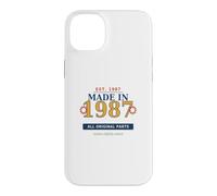 Vintage Aged To Perfection 40th Birthday Born In 1987 Case for iPhone 14 Plus