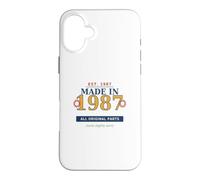 Vintage Aged To Perfection 40th Birthday Born In 1987 Case for iPhone 16 Plus