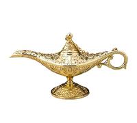 Vintage Aladdin Magics Lamp - Classic Luxury Alloy Table Decoration, Aladdin Magics Lantern Lamp | Golden Gennie Of The Lamp Pot, Present Decorative Only Teenager Christmas Birthday