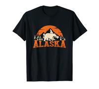 Vintage Alaska Bear | Alaskan Nature Mountains T-Shirt