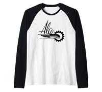 Vintage ALCO Railroad Logo American Locomotive Heritage Raglan Baseball Tee