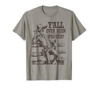 Vintage Alien Cowboy Y'all Ever Been Probed Funny Western T-Shirt