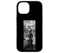 Vintage Alien Secret Agent Smoking Swiss Alps Art Case for iPhone 14