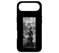 Vintage Alien Secret Agent Smoking Swiss Alps Art Case for iPhone Air