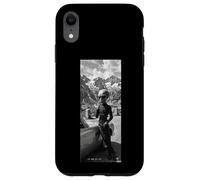 Vintage Alien Secret Agent Smoking Swiss Alps Art Case for iPhone XR