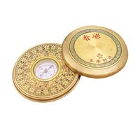 Vintage Alloy Compass Portable Circular Covered Luo Pan
