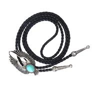 Vintage Alloy Eagle Shape Western Cowboy Bolo Tie Necktie Ancient silver