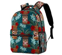 Vintage Aloha Icons Travel Laptop Backpack, College High School Backpack, Large Capacity Bookbag, Cute Backpack for Men Women