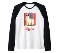 Vintage Alpaca She's A Bad Momma Llama Mother's Day Raglan Baseball Tee