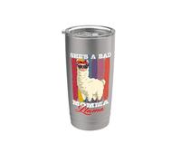 Vintage Alpaca She's A Bad Momma Llama Mother's Day Stainless Steel Insulated Tumbler