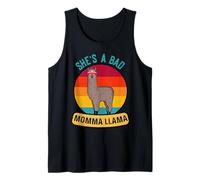 Vintage Alpaca She's A Bad Momma Llama Mother's Day Tank Top