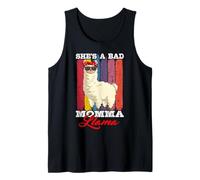 Vintage Alpaca She's A Bad Momma Llama Mother's Day Tank Top