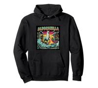 Vintage Alpaca Zilla Funny Boys Girls Costume Plush Meme Pullover Hoodie