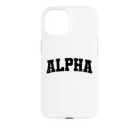Vintage Alpha Distressed Bold Motivational Identity Case for iPhone 15