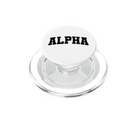Vintage Alpha Distressed Bold Motivational Identity PopSockets PopGrip for MagSafe