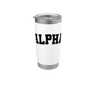 Vintage Alpha Distressed Bold Motivational Identity Stainless Steel Insulated Tumbler