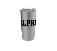 Vintage Alpha Distressed Bold Motivational Identity Stainless Steel Insulated Tumbler