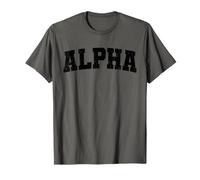 Vintage Alpha Distressed Bold Motivational Identity T-Shirt