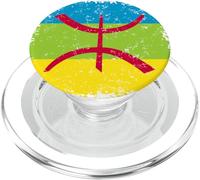 Vintage Amazigh Flag Grunge Berber PopSockets PopGrip for MagSafe
