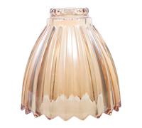 Vintage Amber Glass Pendant Lampshade 10mm Aperture Cover | Clear glass with excellent light diffusion, easy to clean replacement shade, for pendant fittings