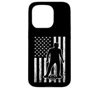 Vintage America Electric Skateboard Owner One Wheel Flag Case for iPhone 15 Pro
