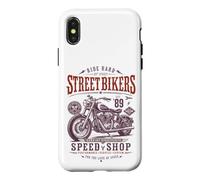 Vintage American Custom Motorcycle Speed Shop Biker Case for iPhone X/XS