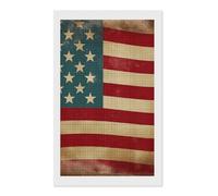 Vintage American Flag 4Th of July USA Diamond Painting Kits for Adults Beginners 12x20 Full Drill Diamond Art with DIY Tools Square 5D Diamonds Dots Crafts Gem Art Paint by Diamonds for Home Wall De