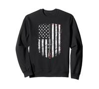 Vintage American Flag Hunting Fishing Patriotic Outdoor Tee Sweatshirt