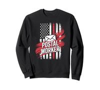 Vintage American Flag Postal Worker On the Neighborhood Run Sweatshirt