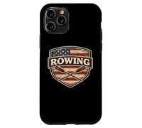 Vintage American Flag Rowing Crew Athlete Rower USA Patriot Case for iPhone 11 Pro