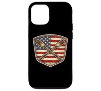 Vintage American Flag Rowing Crew Athlete Rower USA Patriot Case for iPhone 12/12 Pro