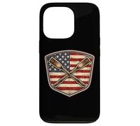 Vintage American Flag Rowing Crew Athlete Rower USA Patriot Case for iPhone 13 Pro