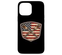 Vintage American Flag Rowing Crew Athlete Rower USA Patriot Case for iPhone 13 Pro Max