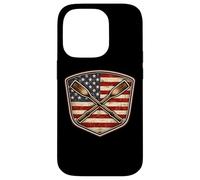 Vintage American Flag Rowing Crew Athlete Rower USA Patriot Case for iPhone 14 Pro