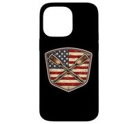 Vintage American Flag Rowing Crew Athlete Rower USA Patriot Case for iPhone 14 Pro Max