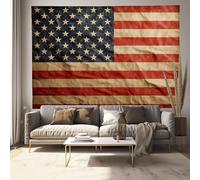 Vintage American Flag Tapestry, Grunge Rock Style Wall Tapestry, Bedroom Dorm Room Decorative Tapestries, Mixed Colors 180 X 230 Cm,Suitable For Beach Towels, Yoga Mats, Holiday Party Decorations