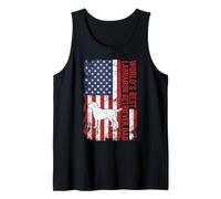 Vintage American Flag World's Best Labrador Retriever Dad Tank Top