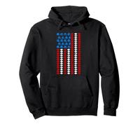 Vintage American Football American Flag 4th of July,Footbal Pullover Hoodie