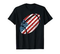 Vintage American Football Jersey USA American Flag T-Shirt