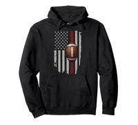 Vintage American Football USA Flag Patriotic Pullover Hoodie