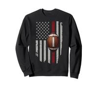 Vintage American Football USA Flag Patriotic Sweatshirt