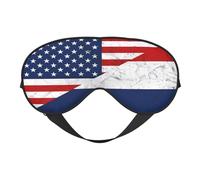 Vintage American Netherlands Flag Eye Mask Sleep Mask Light BlockBlindfold Night Eyes Cover Soft Pressure-Free Eyeshade with Elastic Strap for Home Travel Office Nap Yoga
