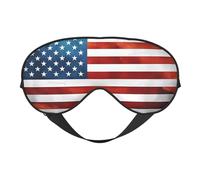 Vintage American USA Flag Print Eye Mask for Comfortable Sleep â€“ Elastic Nighttime Shade, Perfect for Plane, Travel, and Meditation