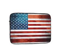 Vintage American USA Flag Print Laptop Case â€“ Lightweight Computer Sleeve, Fits 10 inch 10-17 Inch Laptops, Perfect for Business Travel