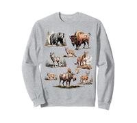 Vintage american wildlife collection, national park lover Sweatshirt