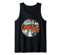 Vintage Amsterdam Netherlands Travel Icons Doodle Art Style Tank Top