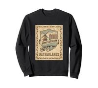 Vintage Amsterdam Netherlands Travel Souvenir Tourist Gift Sweatshirt