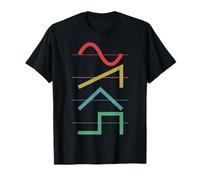 Vintage Analog Synthesizer Techno Waveform - Synth Nerd T-Shirt