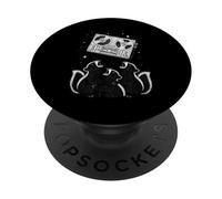 Vintage Analog Tape Recorder Singing Skunks PopSockets Adhesive PopGrip