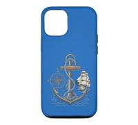 Vintage Anchor Compass Ship Sailing Nautical Ocean Explorer Case for iPhone 12/12 Pro